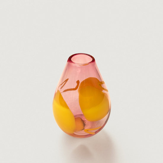 Kate Mitchell Pink Vase w/ Tui & Kahili